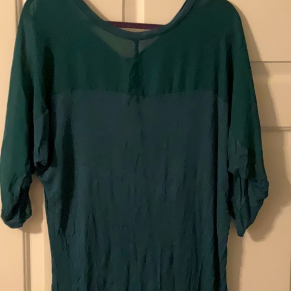 Teal Large Drop Shoulder Tunic - Picture 3 of 3